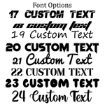 Custom Text/Social Media Vinyl Decal