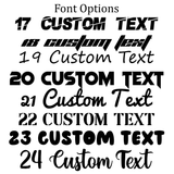 Custom Text/Social Media Vinyl Decal