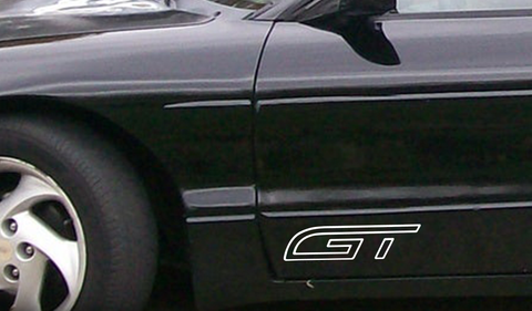 Vinyl Decal of a Ford Probe's OEM GT Logo