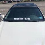 Custom Text Windshield Banner.